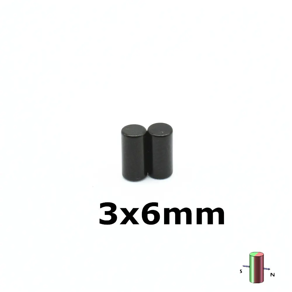 

Diametrically Epoxy Magnet Rod Diameter 3x6 mm Thin Cylinder Precision Waterproof Rustproof Sensor NdFeB Magnets N42 200-500pcs