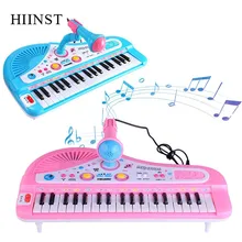 HIINST/Детская игрушка для мальчиков и девочек, микрофон с клавиатурой, электронное пианино, светильник для начинающих, музыкальный инструмент, пианино для детей, подарки на день рождения