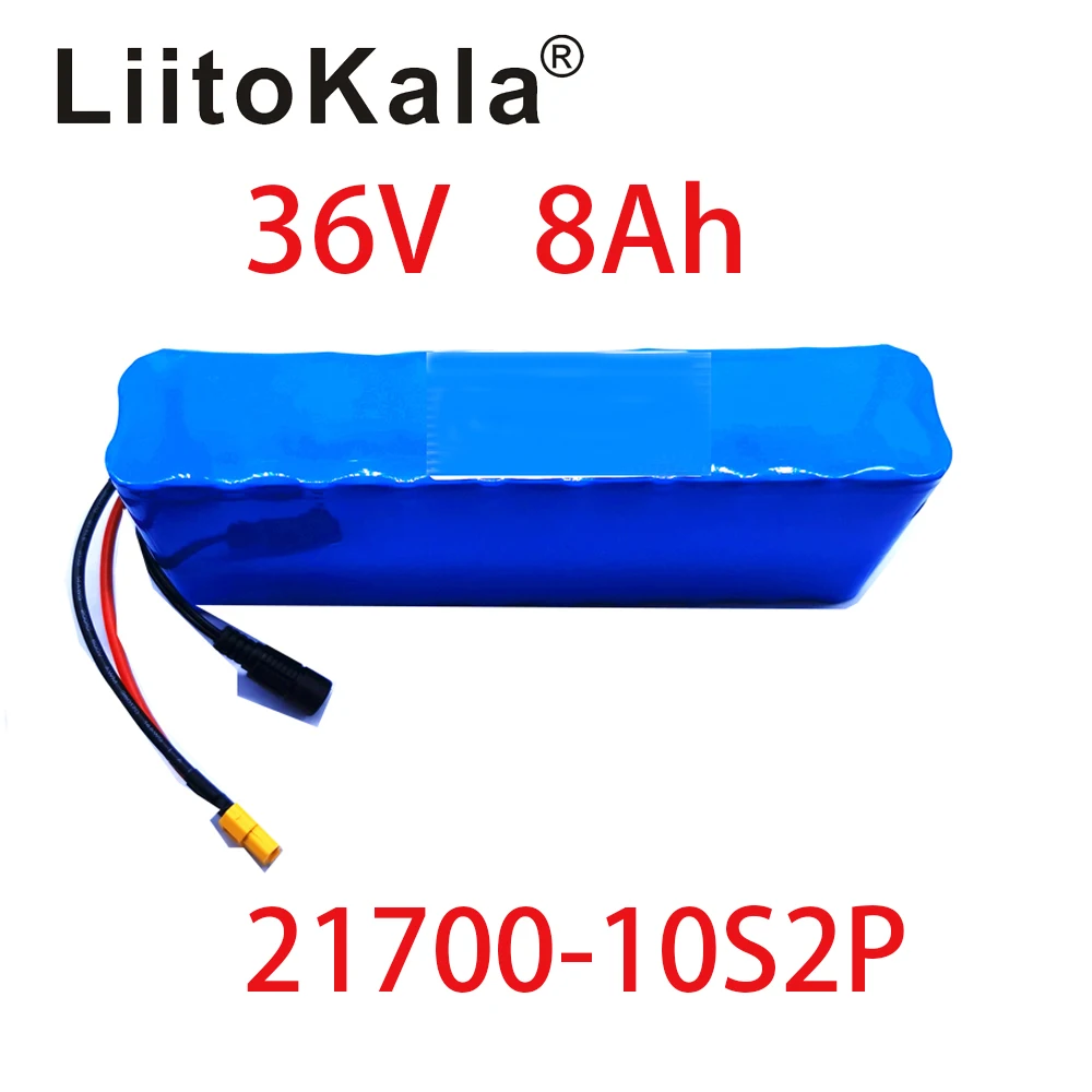 Аккумулятор для электрического велосипеда LiitoKala 36 В 8 Ач 21700 4000 мАч 10S2P батарея