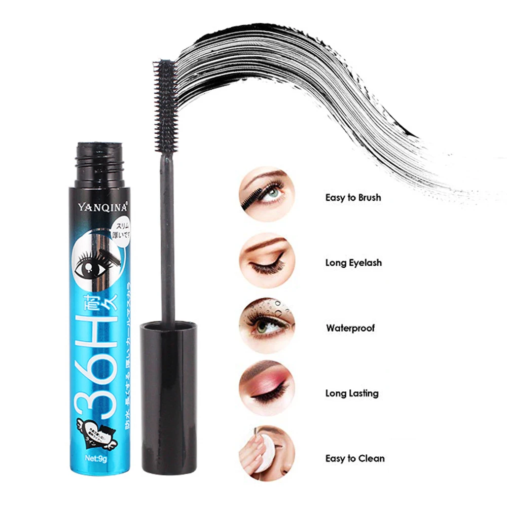 4D Silk Fiber Lash Colored Mascara Waterproof Rimel Mascara For Eyelash Extension Black Thick