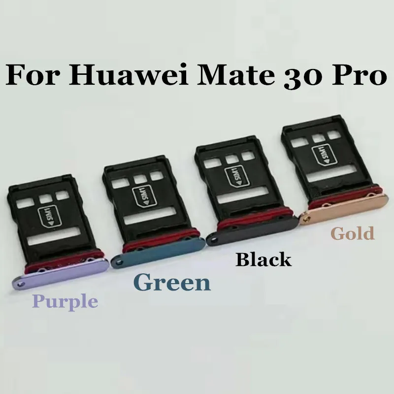 10 шт./партия SIM/SD лоток держатель Чехол чехол для huawei mate 30 pro LIO-AN00 SIM TF кардридер запасные части