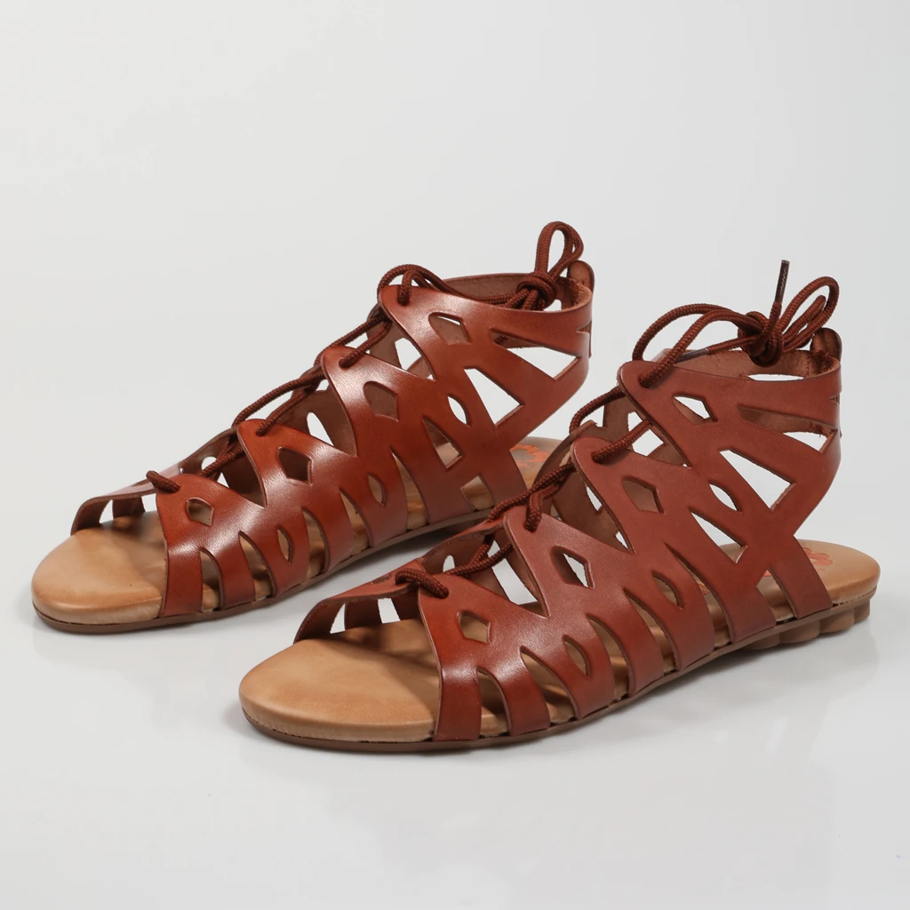 PORRONET SANDALIAS ROMANA GALA CUERO Cuero Piel Mujer Leather FLIP FLOPS  Woman Shoes Casual Fashion 75831|Zapatos planos de mujer| - AliExpress