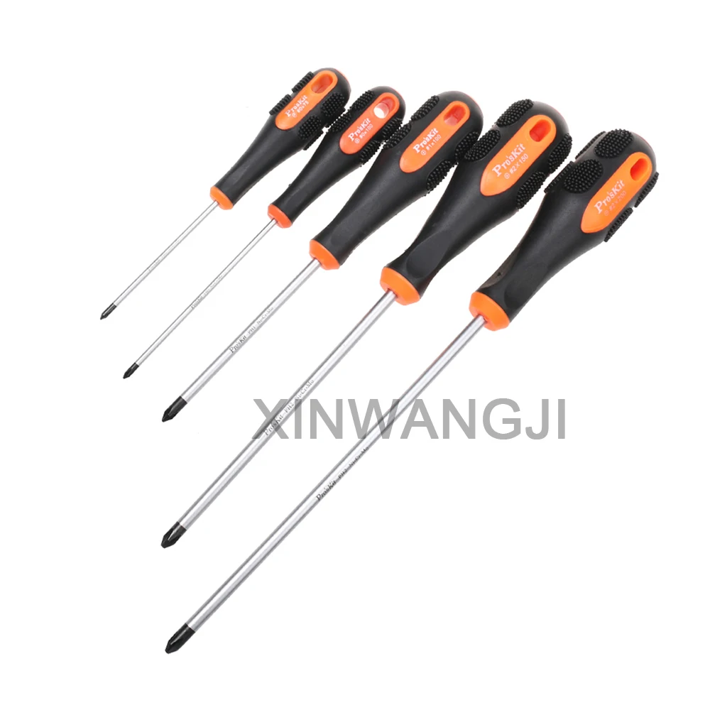 Pro'sKit двухцветная Нескользящая прецизионная крестовая отвертка для IPhone samsung телефон ноутбук ремонт Phillips отвертка инструмент