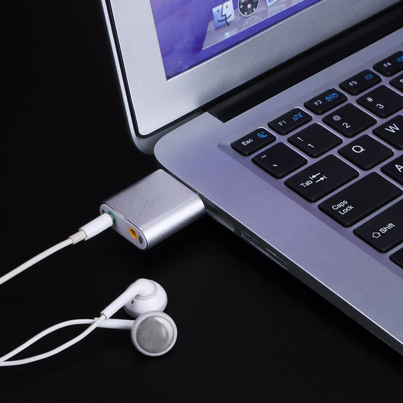 USB внешний стерео звуковой адаптер для Windows и Mac. Подключи и играй драйверы не нужны(AU-MMSA
