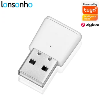 Lonsonho Tuya Zigbee Signal Repeater USB Zigbee Hub Signal Expand 20-30M Smart Home Automation Module 1