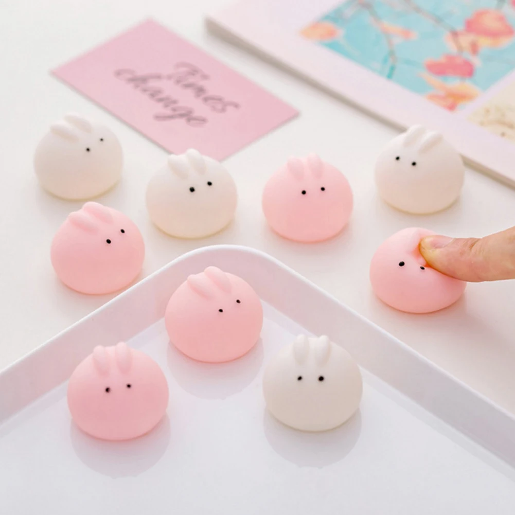 5Pcs Mini cute Rabbit Animal Soft Ball PVC Squeaky Stress Reliever Kids Squeeze Toy gift for 1 5Pcs Mini cute Rabbit Animal Soft Ball PVC Squeaky Stress Reliever Kids Squeeze Toy gift for 4