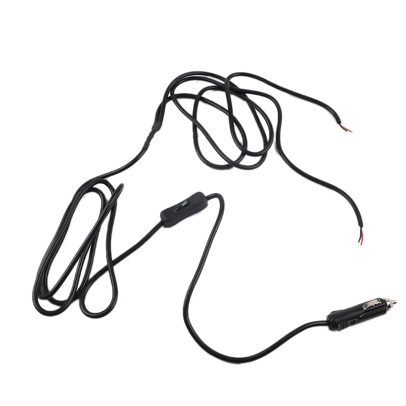 12V Cigar Lighter Socket Connector with On/Off Toggle Switch and 2 Connectors Modified Car Wiring Harness |