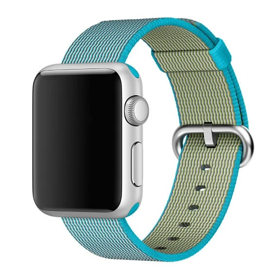 Ремешок для наручных часов Apple Watch серии 3/2/1 38 мм 42 мм мягкий нейлон дышащий сменный ремешок Спортивные петли для наручных часов iwatch серии 4 5 40 мм 44 мм