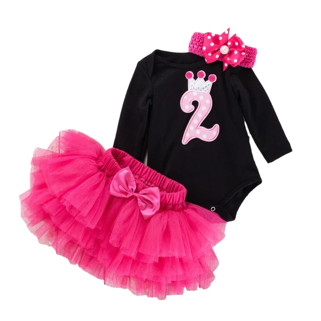 Baby Girl Clothes 2nd Birthday Dress Outfits 2 Years Girls Boutique Clothing Christening Dresses For Toddler Girls Birthday Dress