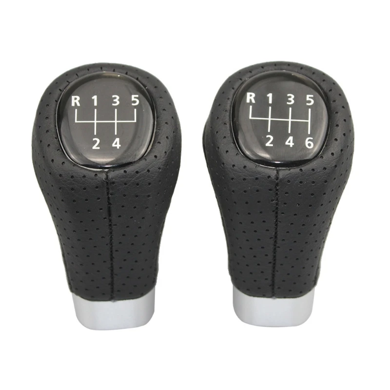 5/6 Speed Advanced Leather Gear Shift Knob Head Manual Car Gear Stick