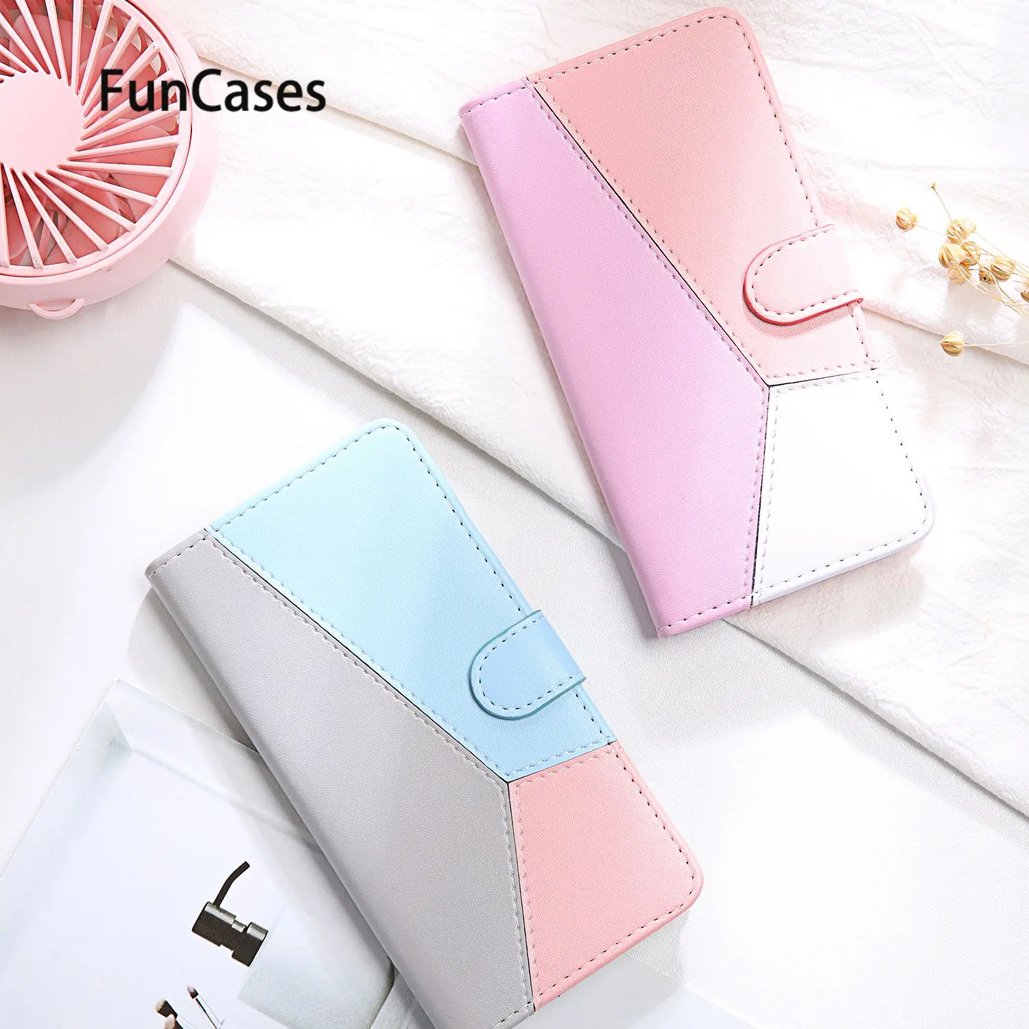 Однотонный Чехол-книжка для сотового телефона Redmi Note 7 Pro etui 6 4X K20 5 Y3 8 4 7A 6A 8A 7S