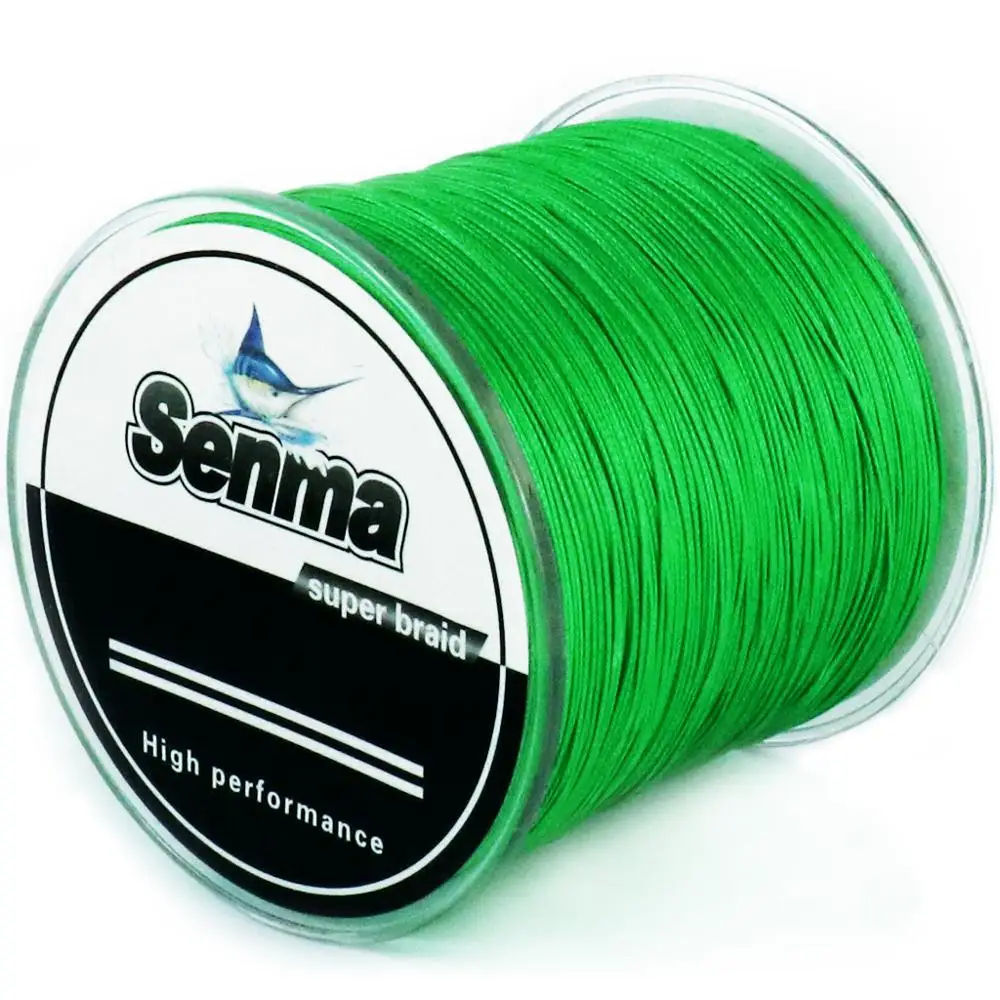 Senma 8X 300 м 500 1000 PE леска 8 прядей плетеная 10 100LB мультифиламентная