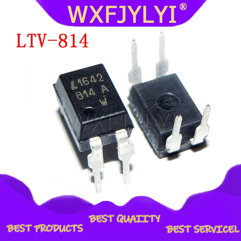 10pcs LTV-814 DIP-4 LTV814 DIP LTV-814A compatible optocoupler PC814 DIP4 original authentic | Электронные компоненты и