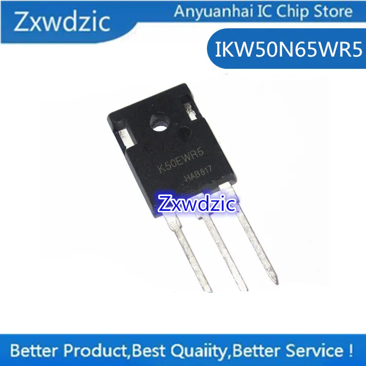 

10pcs 100% New Imported Original IKW50N65WR5 K50EWR5 TO-247 IGBT single-transistor power transistor 50A 650V