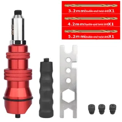 Perceuse à écrou professionnelle 2.4mm 4.8mm, adaptateur de perceuse sans fil, outil de rivetage, insertion d'écrou, outils de Rivet, pistolet à riveter électrique 