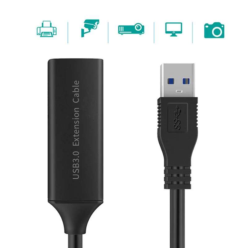 Активный USB 2 0/USB 3 0 удлинитель шнур 10 м 15 5 с усилителем/усилителем для ПК ноутбука|
