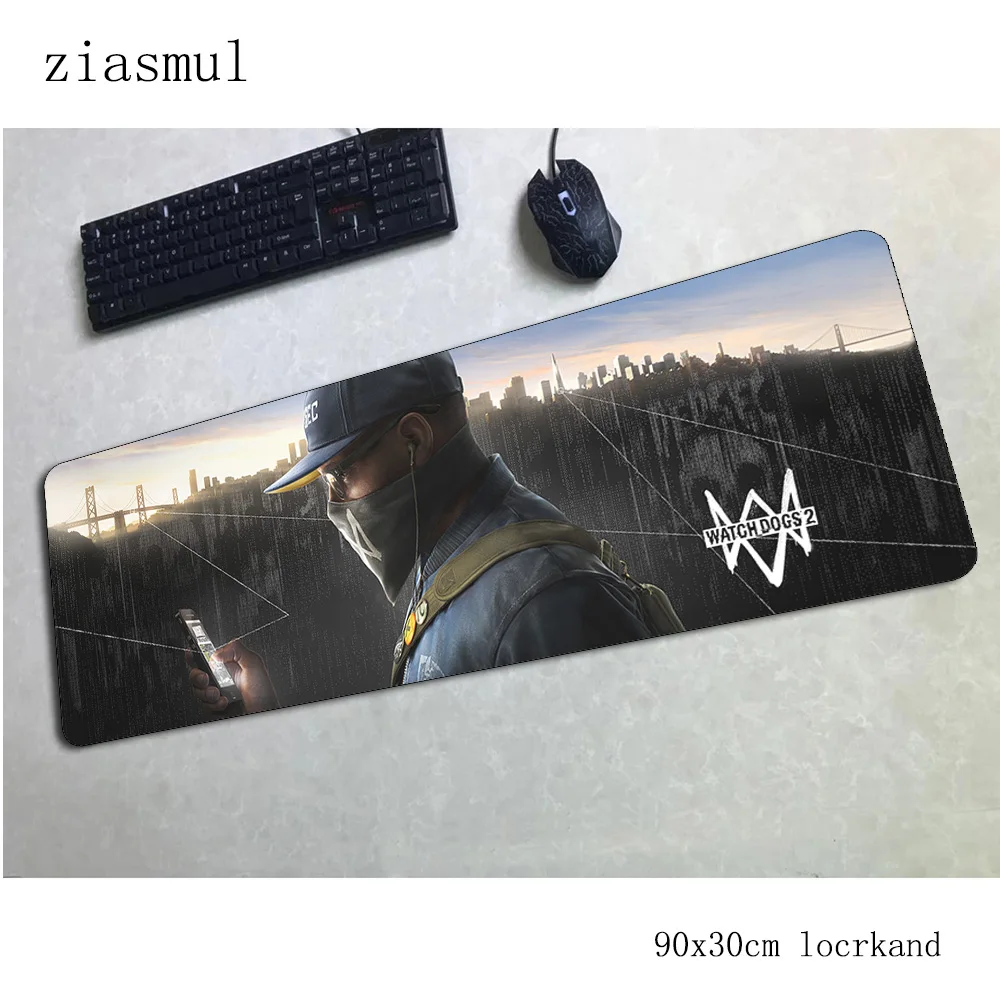 Коврик для мыши watch dogs 2 900x300x3 мм высокое качество игровой коврик Большие