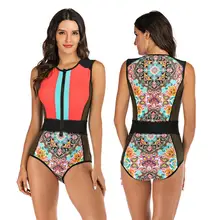 Новинка, Рашгард, купальник, цельный, с принтом, для серфинга, одежда для плавания, женский боди, Пляжное бикини, на молнии, пуш-ап, купальник, спортивный, монокини, XXL