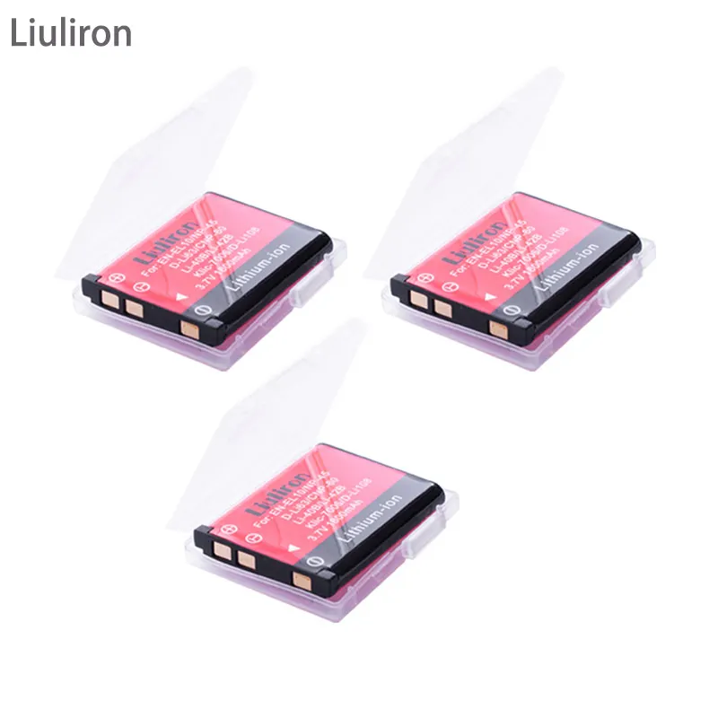 5x Li-40B LI-42B LI ion аккумулятор 40B 42B LI40B Батарейки+ ЖК-дисплей USB Зарядное устройство для ЖК-дисплея с подсветкой FUJIFILM NP-45 NP 45 NP45 NP 45A 45B 45S для Nikon EN-EL10 - Цвет: 3battery