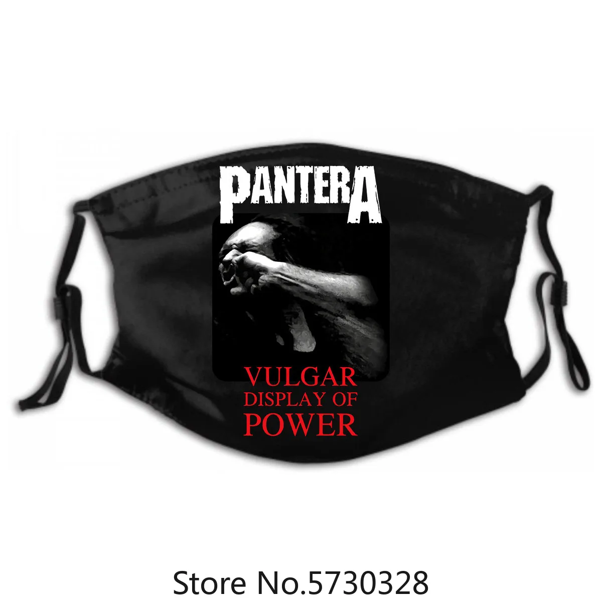 

Pantera Vulgar Display Of Black Xs.3Xl Washable Reusable Mask with PM2.5 Filters 5 Layers Power V3 Mask Heavy Metal