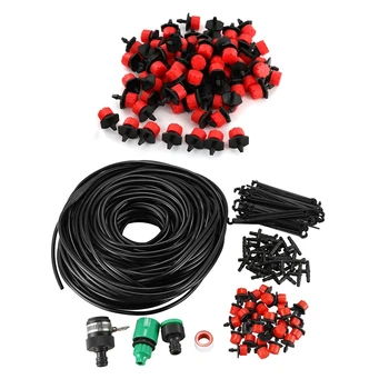 

2 Set Accessories: 1 Set Irrigation Dropper Adjustable Spray Nozzle Dropper & 1 Set DIY Micro-Drip Irrigation System