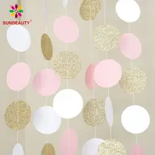 11 足グリッターゴールドホワイトビッグサークル花輪結婚式イベントパーティー誕生日ベビーシャワーの装飾キッズルームのインテリア(China)