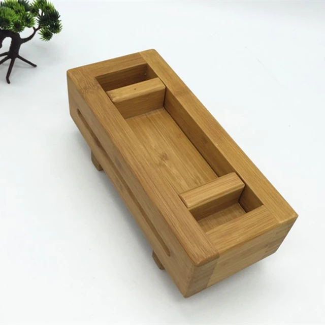 Wooden Rectangular Sushi Press Mold Box japanese kitchen Sushi