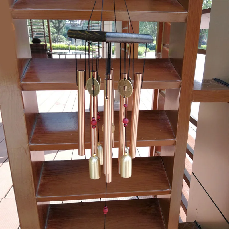 1x колокольчики ветра медные колокольчики Windchime орнамент подарок Двор Сад домашний декор
