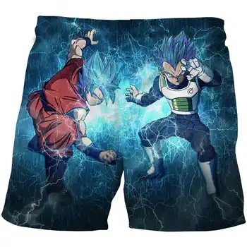 

2020 Shorts 3D Printing Anime Dragon Ball Shorts colorful swimwear kids shorts dragon ball boardshorts