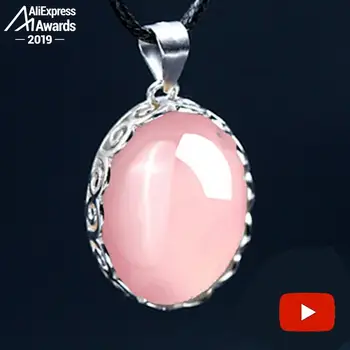 

13*18mm S925 Sterling Silver Indian Rose Quartz Pedants Artisan Ukraine gift shop lithuania Handmade