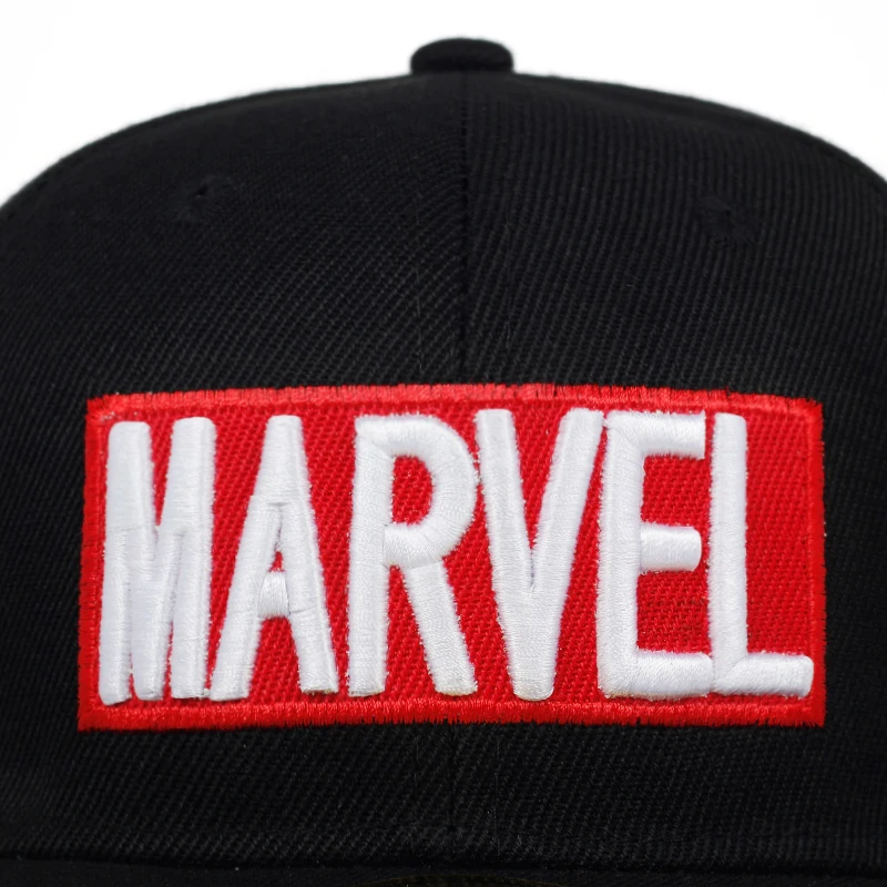 Детская бейсбольная кепка с вышитыми буквами MARVEL, модная кепка в стиле хип-хоп, бейсболка, детская хлопковая кепка, можно регулировать шапочки, сшитые кепки