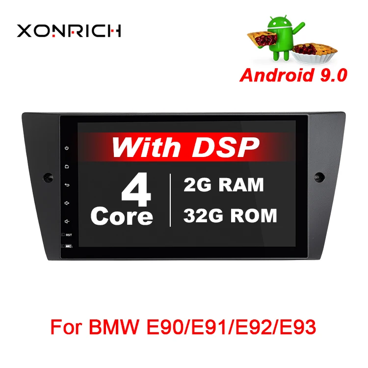 Sale Xonrich Android 9.0 System Car Radio GPS Navigation Stereo For BMW E90 Sedan 2005-2012 E91 E92 E93 2G+32G Autoradio DVR OBD2 DSP 0