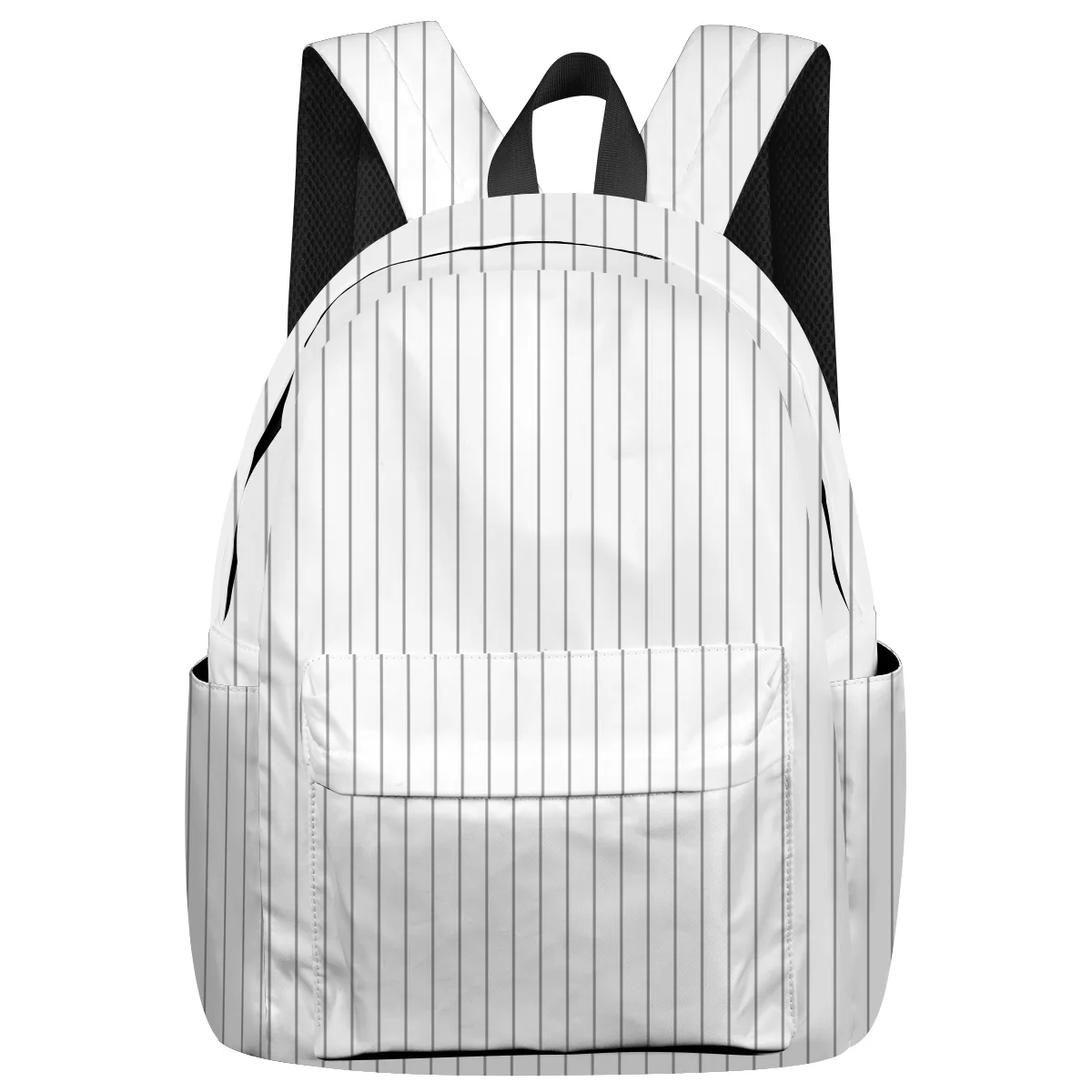 Простой серый белый полосатый рюкзак для подростков дорожные сумки школьные