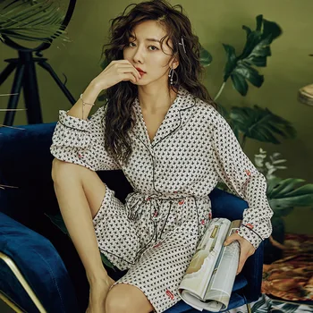 

New Sexy Lingerie Summer Sexy Women's Ladies Print Robes Long Sleeve Robe Satin Silk Lace Night Wear Gown Sleepwear