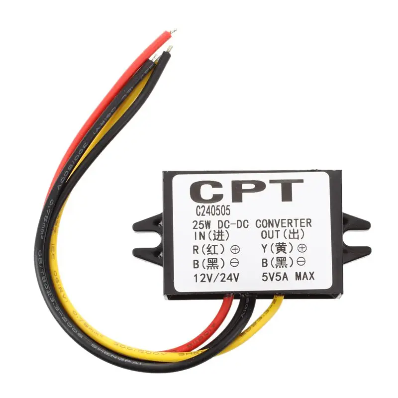 DC/DC трансформатор драйвер DC 12 V/24 v DC 5 V/5A Макс/Макс 25W