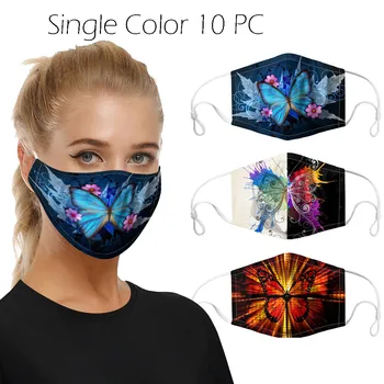 

10 pcs In stock Reusable Disposable 3ply Face Dustproof -fog Non-woven Reusable Ear Loop Mascarillas Маски Windproof #P30