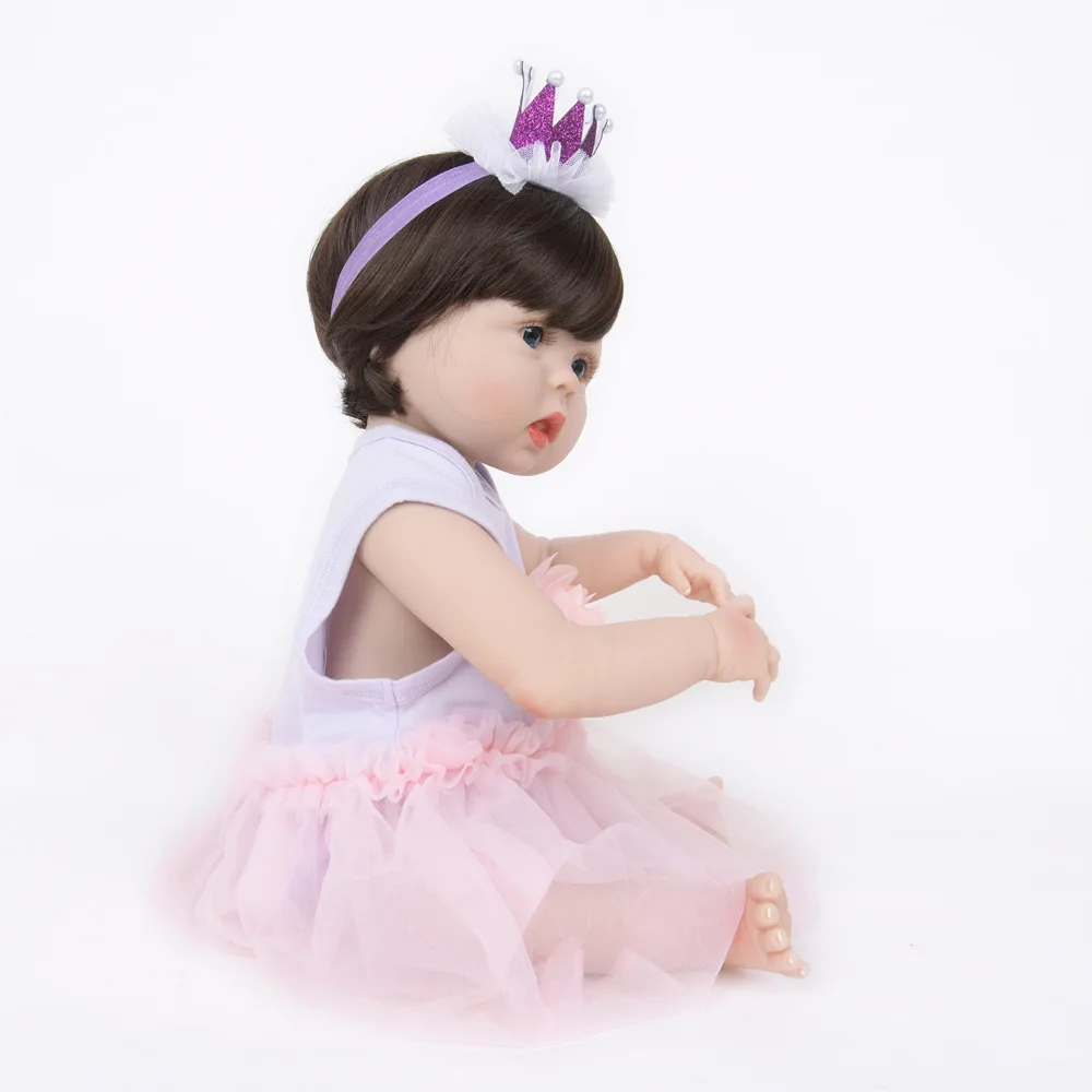 Pickwoo bebes кукла-реборн 48 см куклы для маленьких девочек Мягкие силиконовые Boneca reborn Brinquedos Bonecas детские подарки игрушки