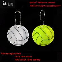 50 шт/партия MEILITE 250 свеча свет Волейбол Мягкий светоотражающий брелок из поливинилхлорида Подвеска Шарм сумка аксессуары кулон