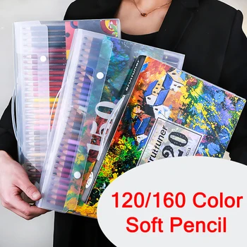 

Brutfuner 120/160 Colour soft Oil Pencil Set 150 watercolor pencil Colouring Pencils for Kids Skechers Students Drawing gifts