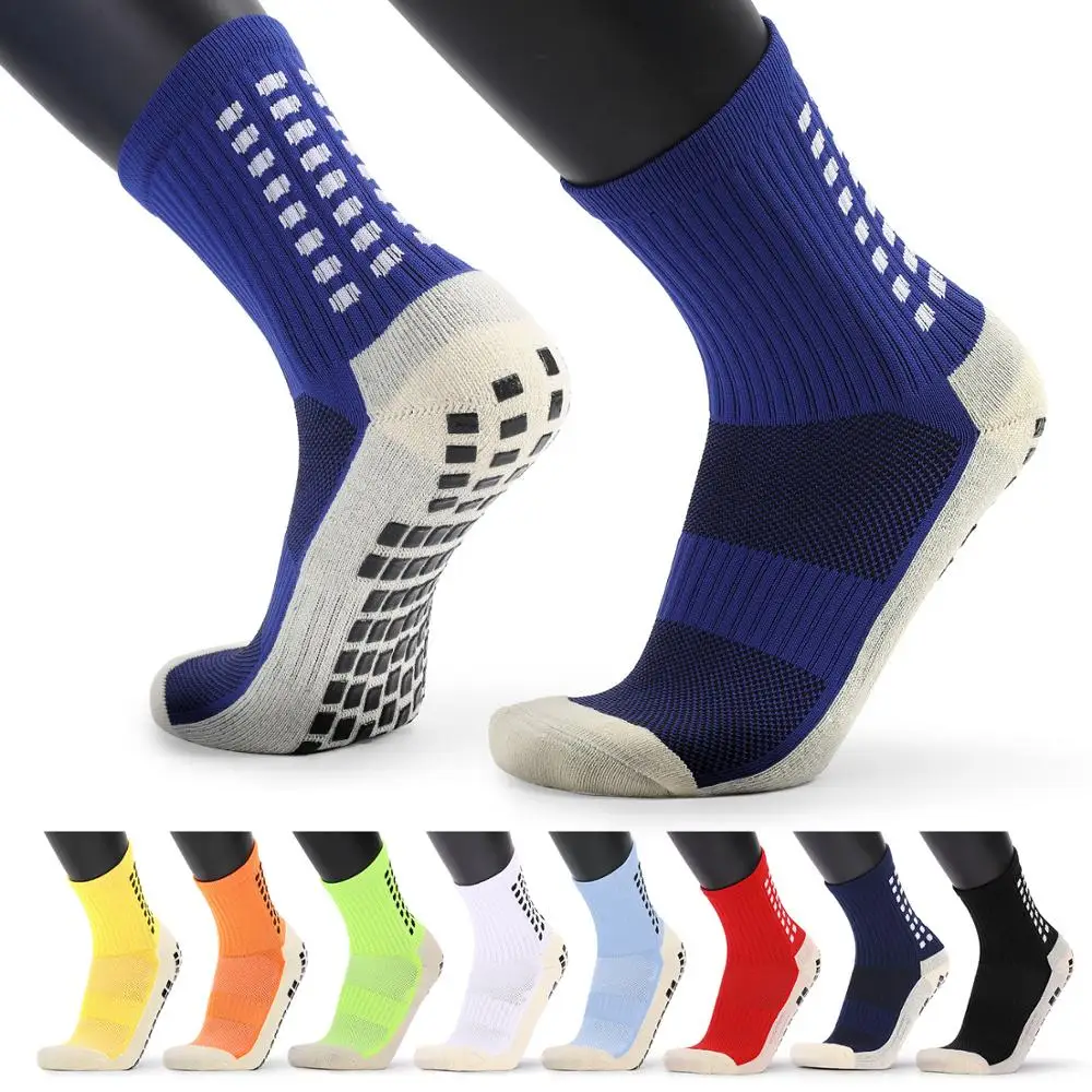 Calcetines deportivos gruesos para hombre, dispensador de tubo antideslizante, fútbol, baloncesto, novedad