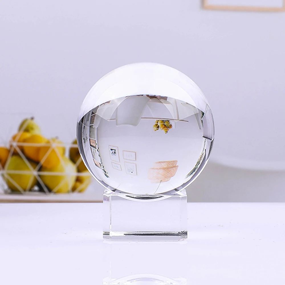 

Extramly Transparent Photography Colorfull Crystal Ball FengShui Globe Quartz Glass Sphere Home Decoration