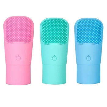 

Battery Silicone Face Cleansing Brush Waterproof Durable Cleaning Skin Facial Washing Brush Electric massage Brush Wash