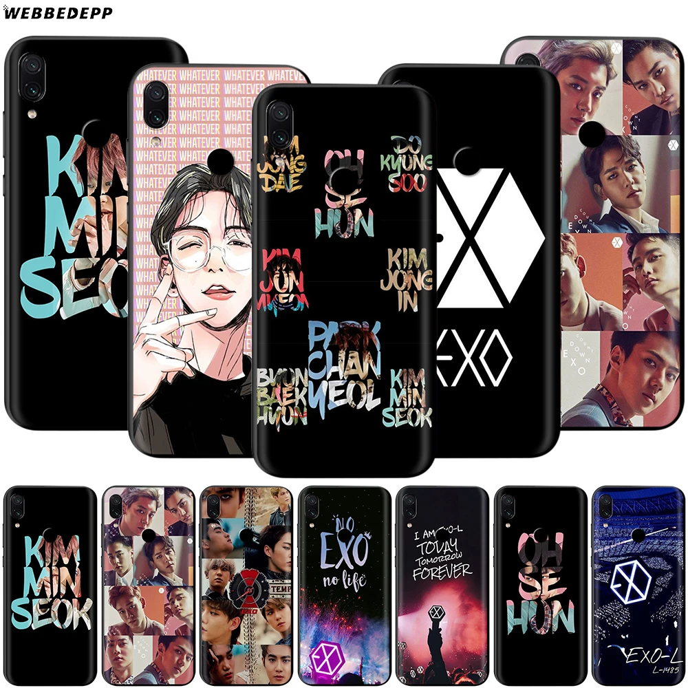 Чехол на удачу Kpop EXO для Xiaomi Redmi 4A 4X 5 5A 6 6A 7 7A S2 Note Go K20 Pro Plus Prime 8T|Бамперы| |