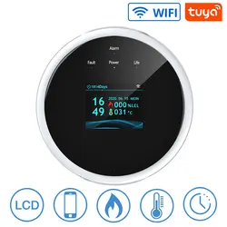 Wifi Natural Gas Sensor Security Household Smart LPG Gas Combustible Alarm Detector Leakage Sensor Wifi Temperature Detectors