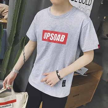 

Autumn and winter men's t-shirt Korean version of the trend of self-cultivation 0 collar cotton bottoming autumn clothing men's