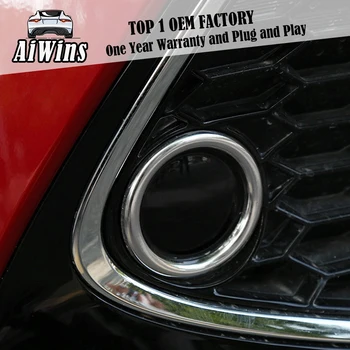 

Car styling For 19 Toyota Levin fog lamp chrome plated decorative ring retrofitting front fog lamp light strip upgrading