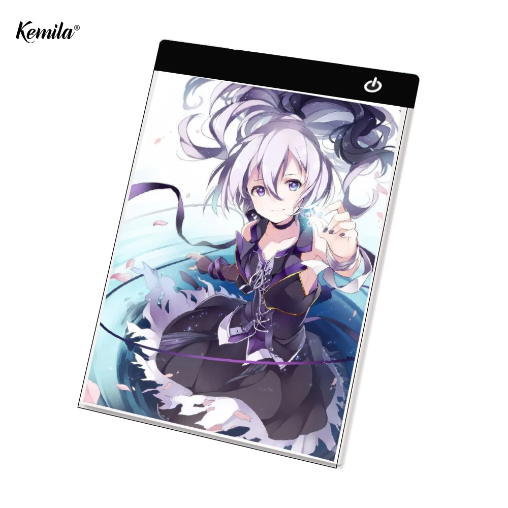 

A4 Size LED Drawing Tablet Cartoon Light Tablet Pad USB Charging Copyboard Board Table Painting Light Cross Stitch X-Ray Viewing