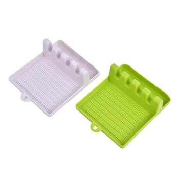 

Multifunction Ladle Spoon Rest Holder Utensil Organizer Spatula Holder Racks Pot Lid storage pad Kitchen Storage Shelf