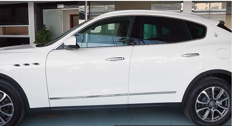 Qirun дверь автомобиля пластины полосы защиты для Maserati levante передние и задние Анти-Царапины Силиконовые бампер полосы