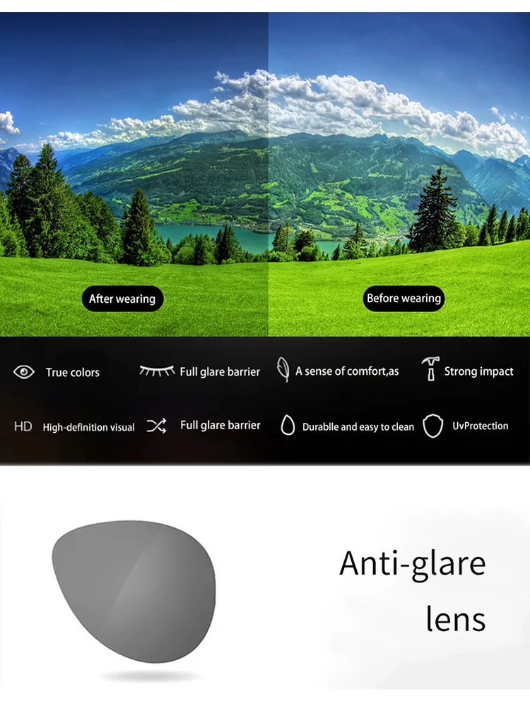 VIVIBEE Rimless Flip Up Clip On Sunglasses Men Driving UV400 Polarized Mirror Blue Lens Fishing Big Size Fancy Design Eyeglasses